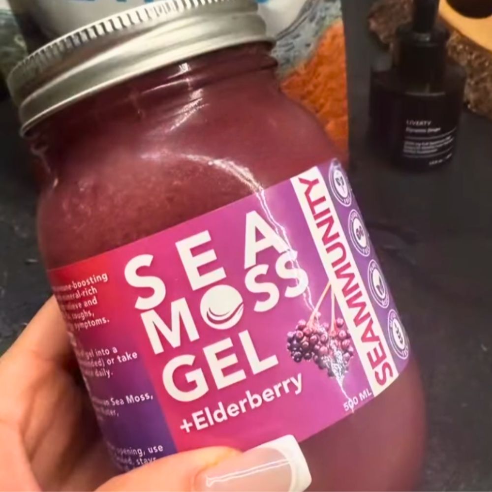 World Moss Elderberry Sea Moss Gel 500ml - World Moss