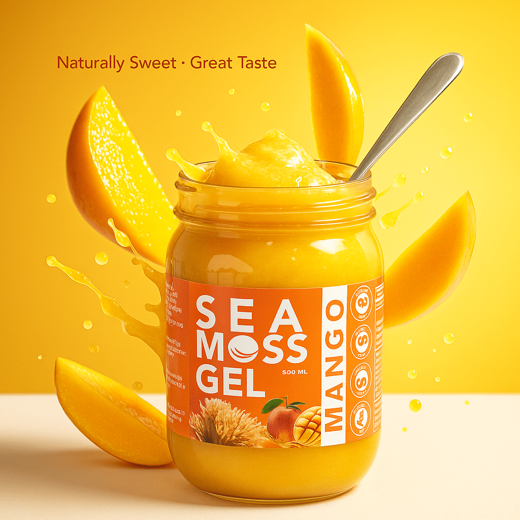 Mango Sea Moss Gel By World Moss - 500ml Tropical Wellness - World Moss