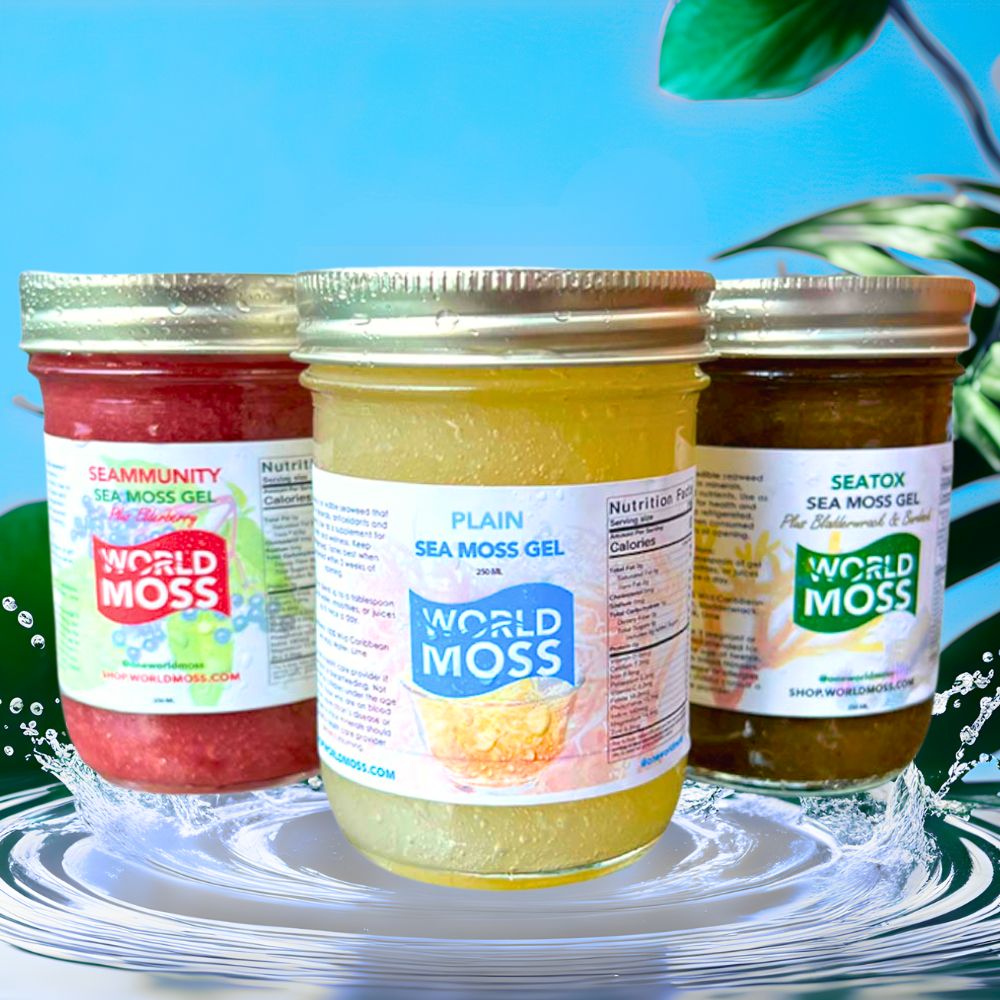 Essentials Moss Trio - Premium Sea Moss Gel, Seammunity and Seatox