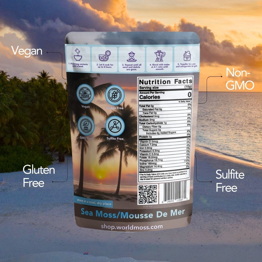 Solar Lean - Golden Wildcrafted St. Lucian Sea Moss