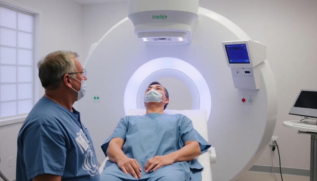 person undergoing radiation treatment