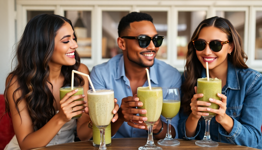 Celebrities enjoying sea moss smoothies together