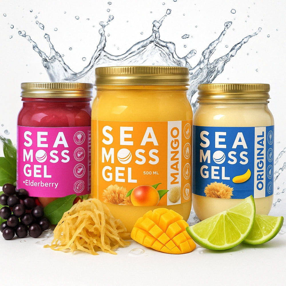 beginner sea moss gel trio