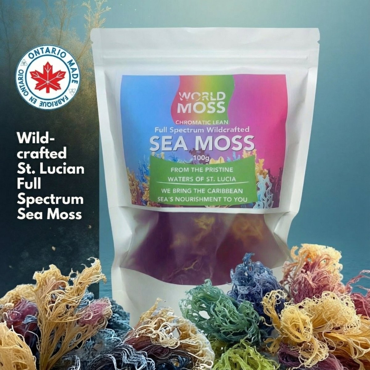 Wildcrafted Full Spectrum St. Lucian Sea Moss (Chromatic Lean) - World Moss