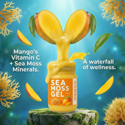 Mango Sea Moss Gel By World Moss - 500ml Tropical Wellness - World Moss