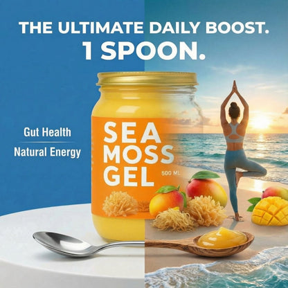 Mango Sea Moss Gel By World Moss - 500ml Tropical Wellness - World Moss