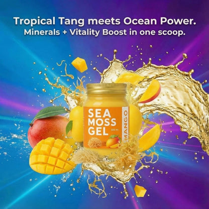 Mango Sea Moss Gel By World Moss - 500ml Tropical Wellness - World Moss