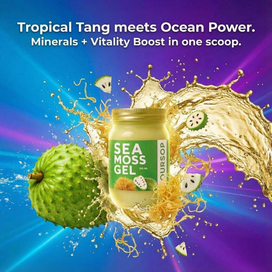 Sour Sop Sea Moss Gel (Premium Soursop + Wildcrafted Moss) - World Moss