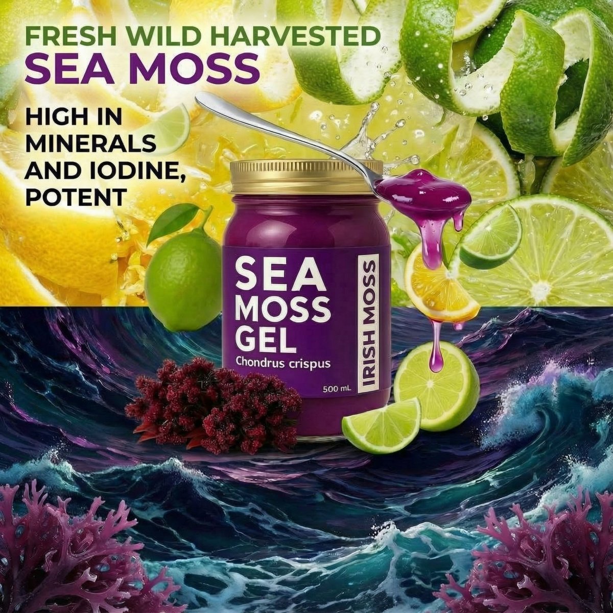 World Moss Purple Irish Moss Gel - World Moss