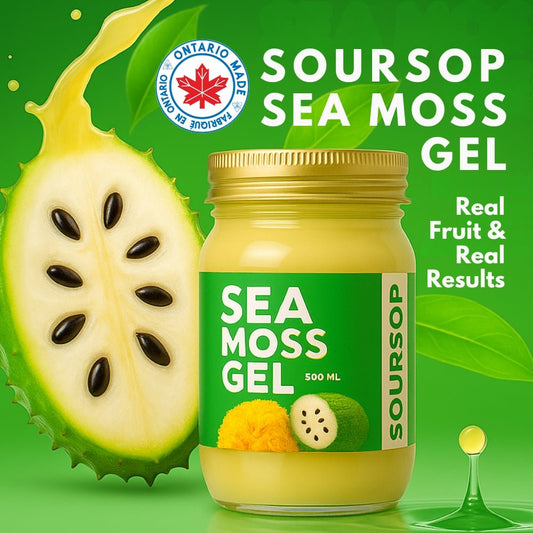 Sour Sop Sea Moss Gel (Premium Soursop + Wildcrafted Moss) - View 3