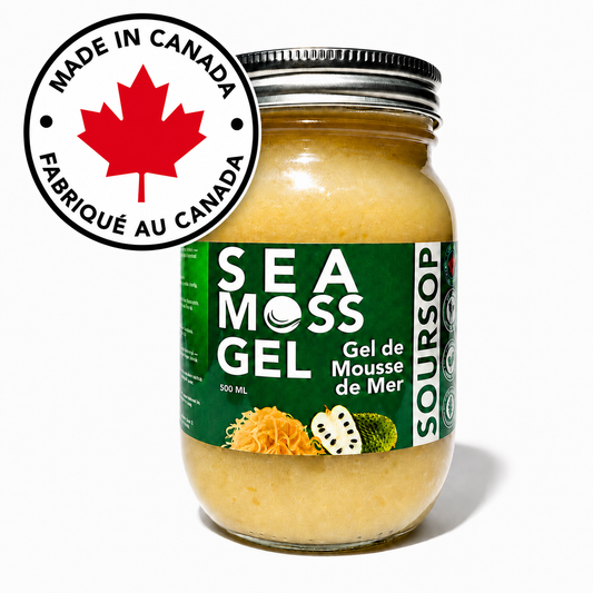 Sour Sop Sea Moss Gel (Premium Soursop + Wildcrafted Moss)