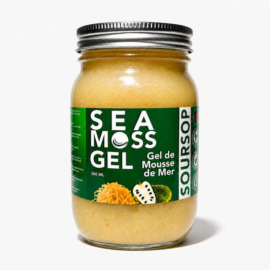Sour Sop Sea Moss Gel (Premium Soursop + Wildcrafted Moss)