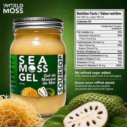 Sour Sop Sea Moss Gel