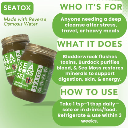 world moss seatox sea moss bladderwrack and burdock