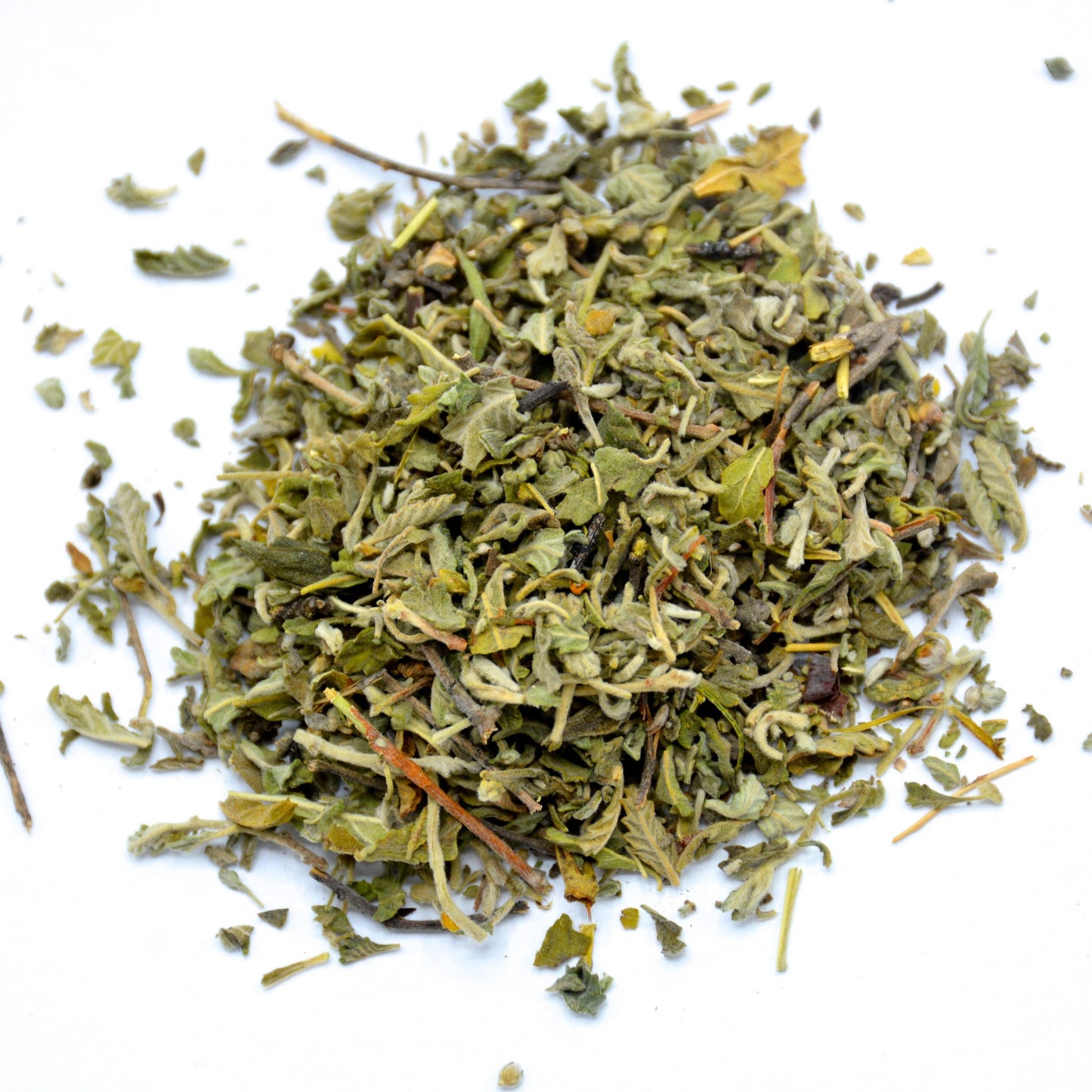 Dried organic damiana herb loose leaf blend for herbal remedies and natural wellness
